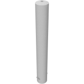 Barrier bollard | Steel tube  193 x 3.6 mm | stationary | for setting in concrete | hot-dip galvanized | total length: 1500 mm | with steel cap for bolting